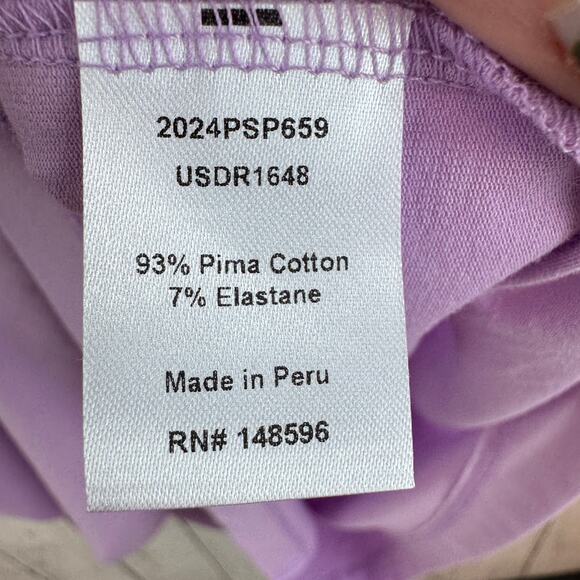 Universal Standard Lilac Geneva Dress Stretch Pima One-Shoulder Medium 18/20 - Picture 5 of 16